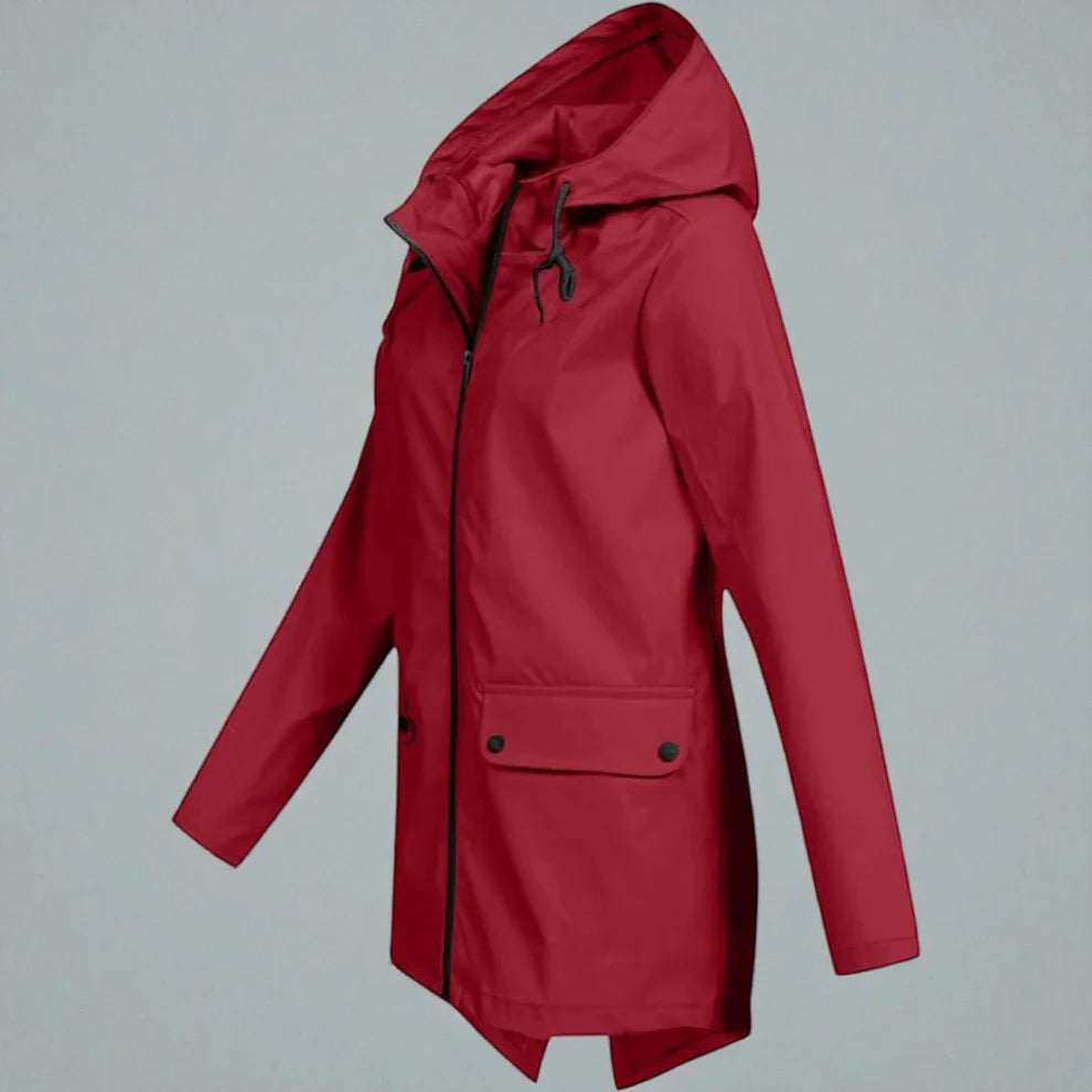 Maria | Moderner und wasserdichter Damen Regenmantel 5