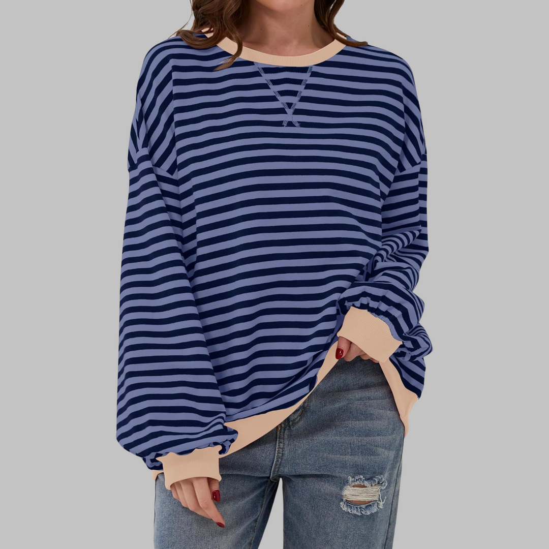 Marlow | Verspielt Gestreiftes Sweatshirt Damen – Entspannt, Atmungsaktiv &amp; Modern 5