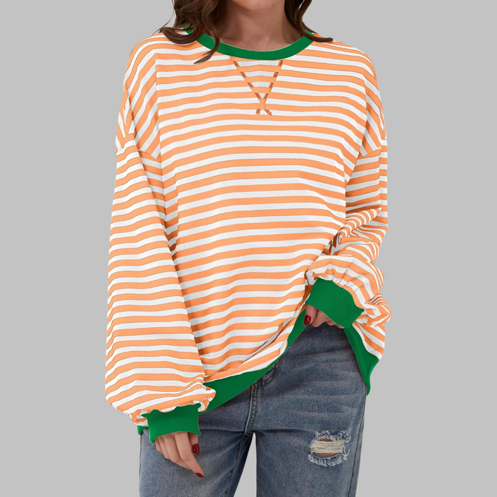 Marlow | Verspielt Gestreiftes Sweatshirt Damen – Entspannt, Atmungsaktiv &amp; Modern 8
