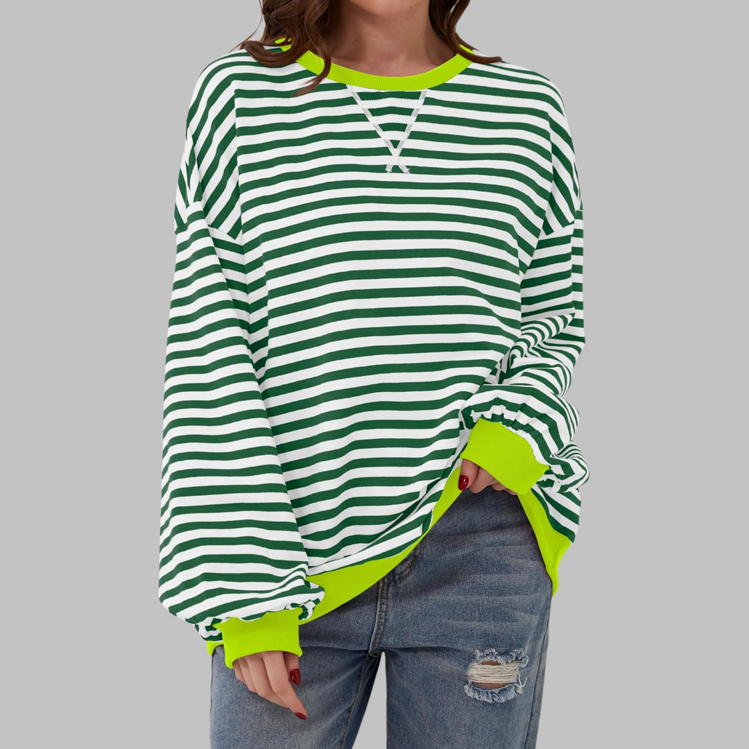 Marlow | Verspielt Gestreiftes Sweatshirt Damen – Entspannt, Atmungsaktiv &amp; Modern 9