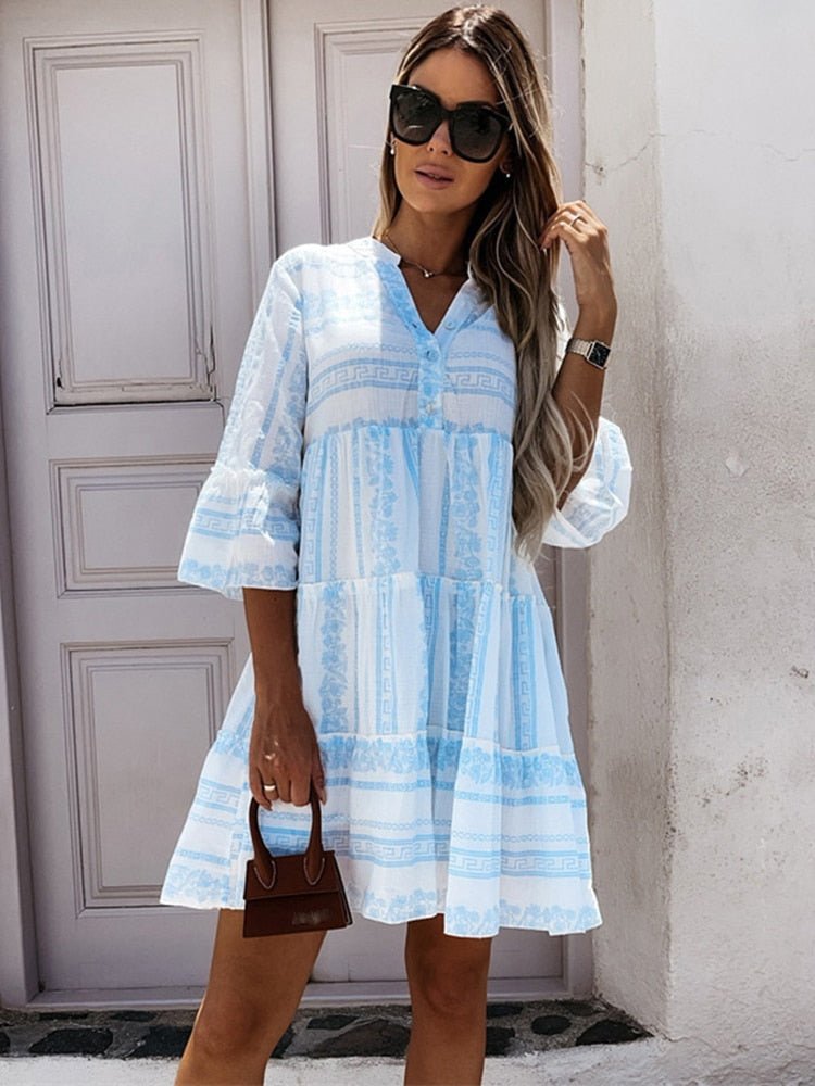 Maya | Bezauberndes Boho Minikleid mit Stufendesign 2