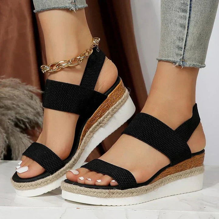 Melyora | Sportliche, Atmungsaktive Damen Plateau Sandalen – Weiße Plateausandalen für Komfort und Stil 4