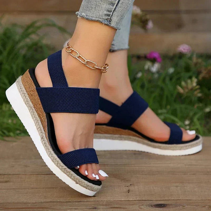 Melyora | Sportliche, Atmungsaktive Damen Plateau Sandalen – Weiße Plateausandalen für Komfort und Stil 6