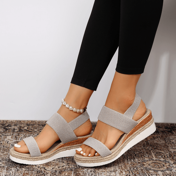 Melyora | Sportliche, Atmungsaktive Damen Plateau Sandalen – Weiße Plateausandalen für Komfort und Stil 8