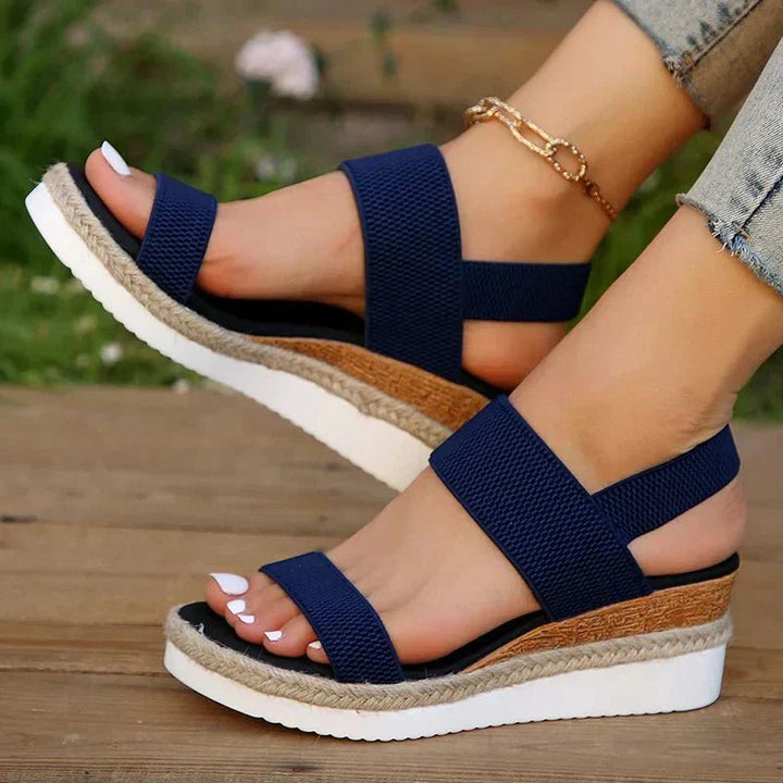 Melyora | Sportliche, Atmungsaktive Damen Plateau Sandalen – Weiße Plateausandalen für Komfort und Stil 9