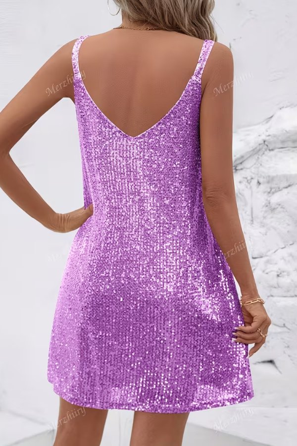 Mia | Glamouröses und bequemes Pailletten Minikleid 5