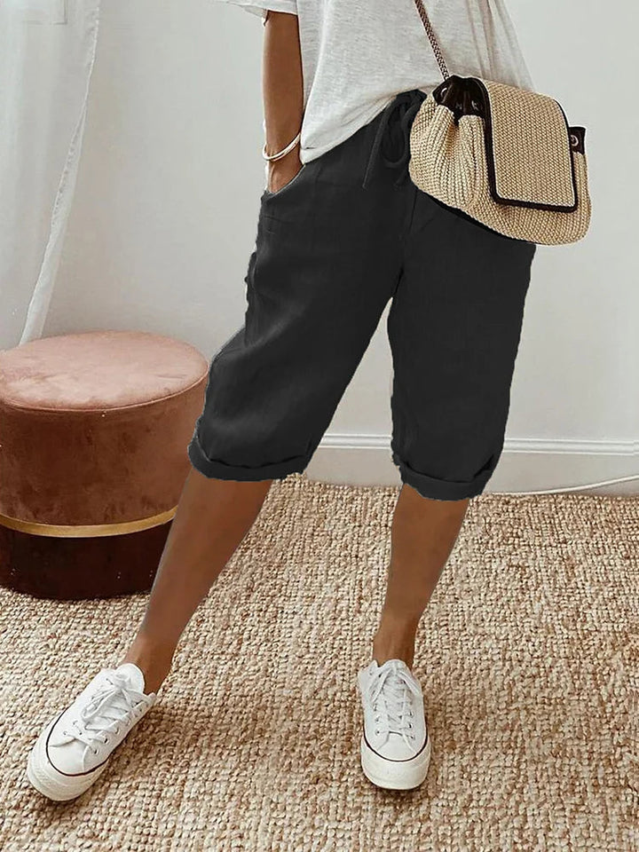 Mila | Damen Shorts Kurze Hosen Sommer Relaxed Fit Atmungsaktiv 4
