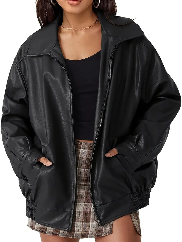 Mila | Elegante Lederjacke – Hochwertig, Bequem & Vielseitig für Jeden Anlass 1
