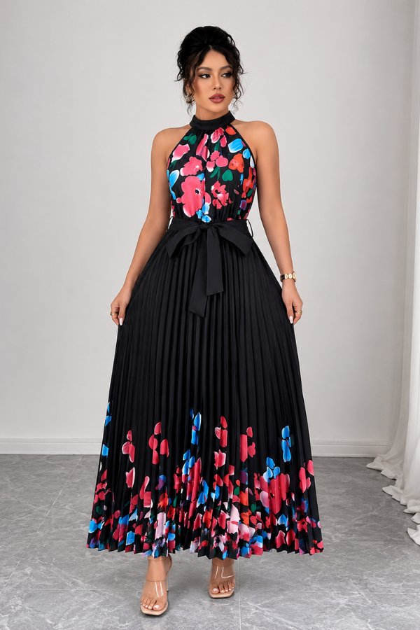 Mila | Elegantes und romantisches Blumenmuster Midikleid 13