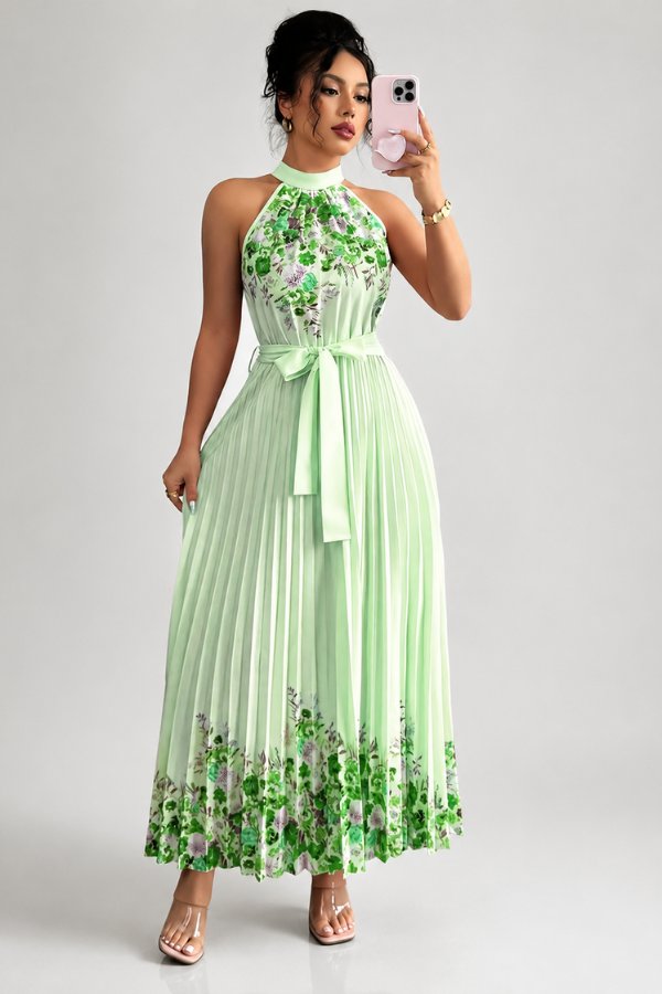 Mila | Elegantes und romantisches Blumenmuster Midikleid 5