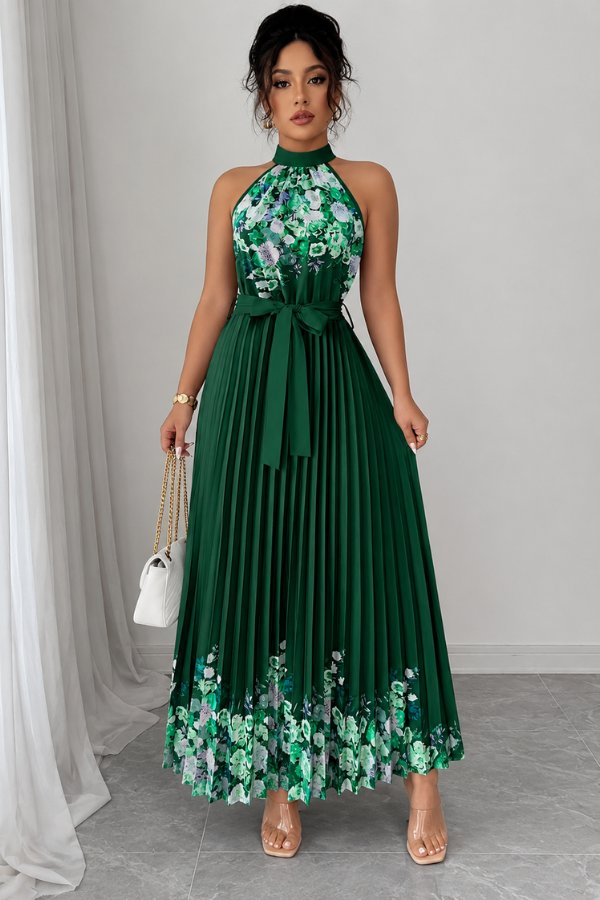 Mila | Elegantes und romantisches Blumenmuster Midikleid 9