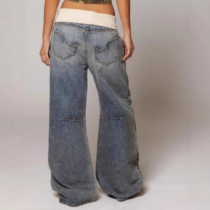 Mila | Schwarze Baggy Jeans Damen – Vintage, Bequem & Trendy im Y2K-Stil 5