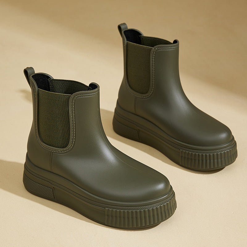 Mila | Wasserdichte, Trendige &amp; Stilvolle Chelsea Plateau Stiefel 0