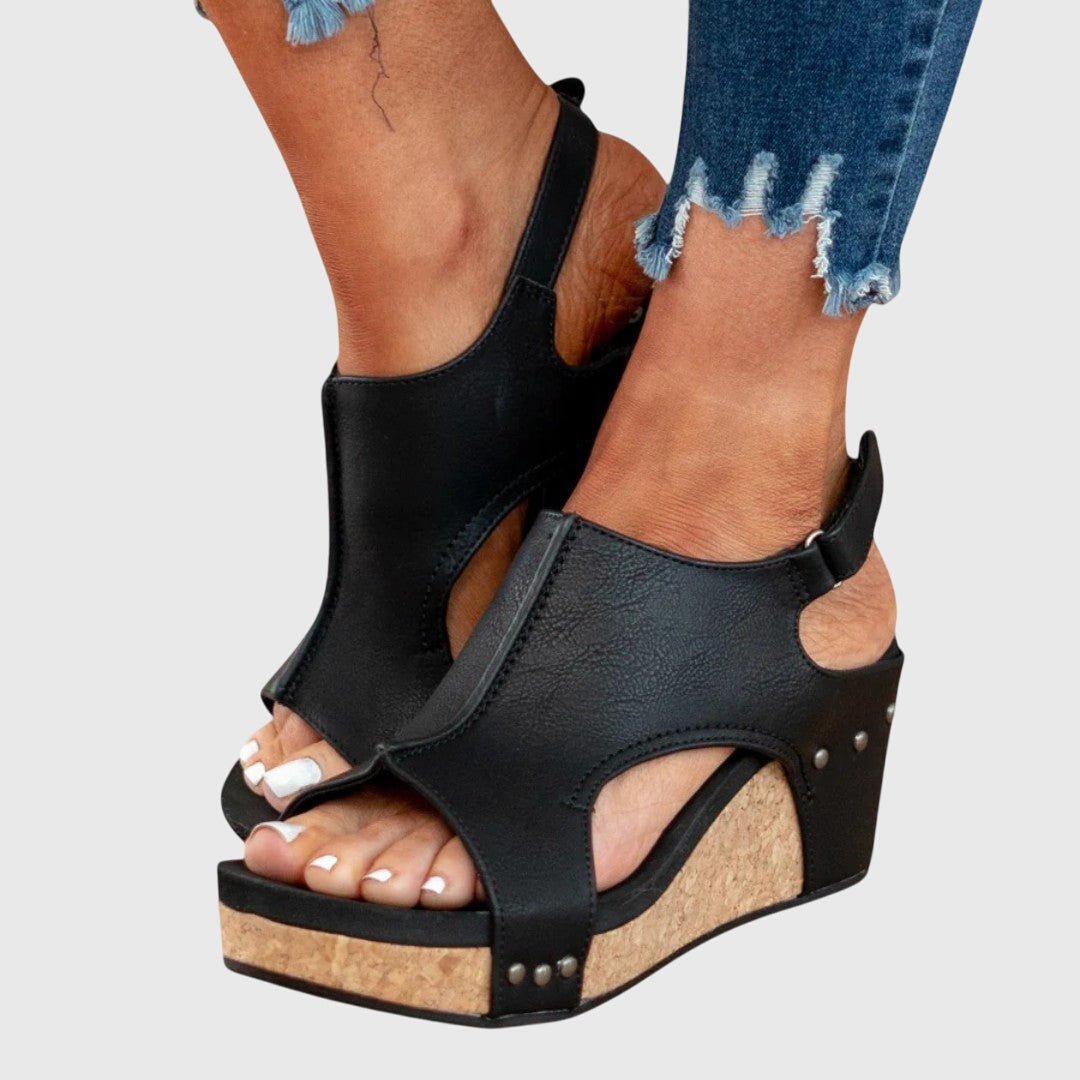Mira | Bequeme und orthopädische Keilsandalen 7
