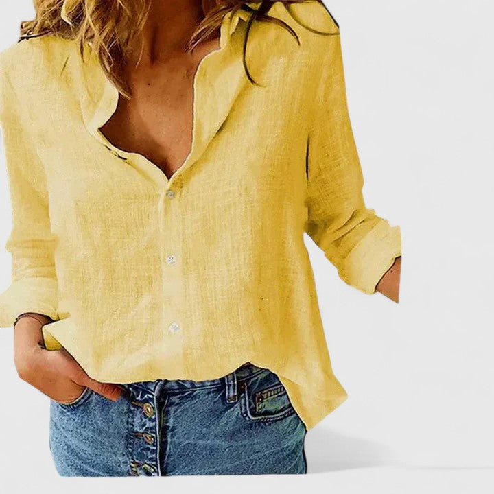 Mira | Elegante Damenbluse mit V-Ausschnitt – Bequem, Floral & Vielseitig für Festliche Anlässe 9