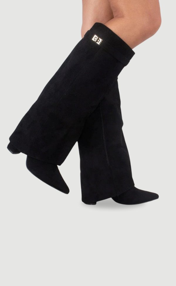 Mira | Elegante, Bequeme &amp; Vielseitige Kniehohe Wildlederstiefel 0