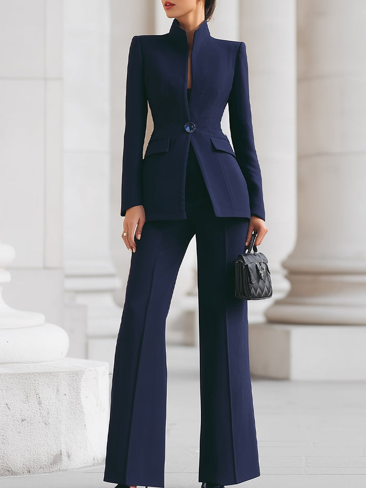 Mira | Eleganter, Maßgeschneiderter Blazer- und Hosen-Set für Frauen 0