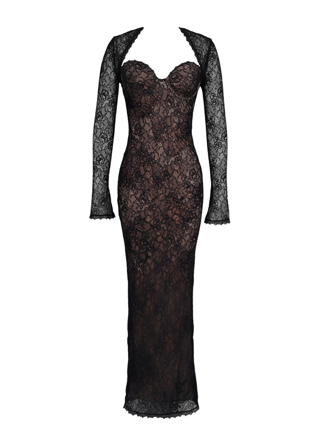 Mira | Elegantes Spitzen-Maxikleid für besondere Anlässe 0