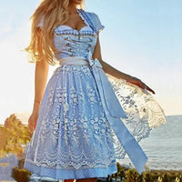 Andrea | Elegantes Kleid mit Blumenstickerei