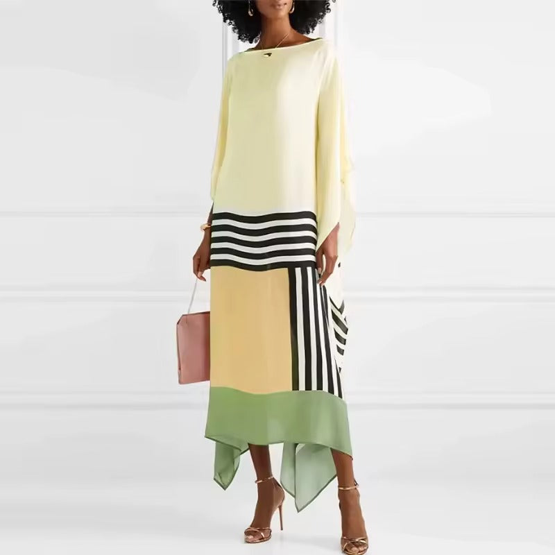 Mona | Fließendes, Geometrisches Maxikleid für Damen – Elegantes Maxikleid Sommer 3