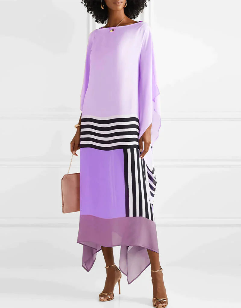 Mona | Fließendes, Geometrisches Maxikleid für Damen – Elegantes Maxikleid Sommer 6
