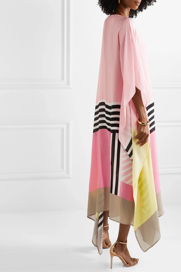 Mona | Fließendes, Geometrisches Maxikleid für Damen – Elegantes Maxikleid Sommer 8