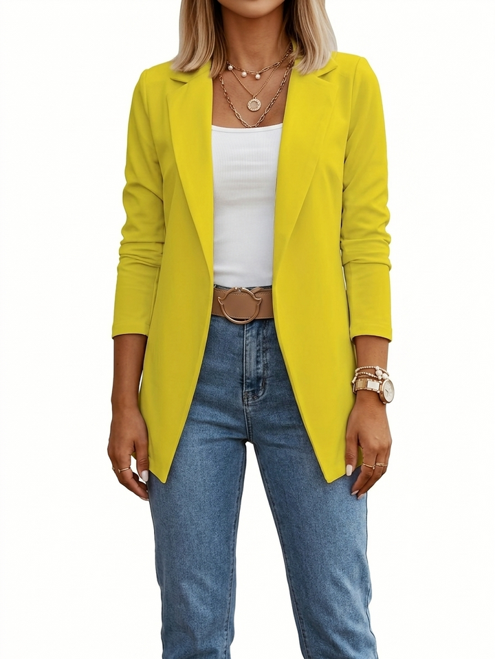 Montera | Eleganter, Drapierter Longblazer Damen für Vielseitige Looks 5