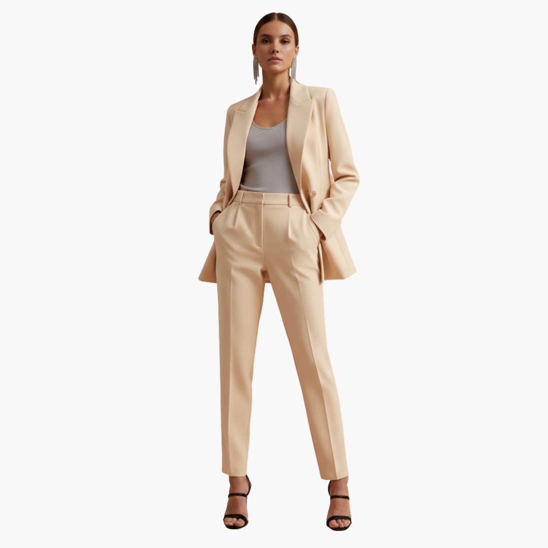 Natascha | Eleganter Damen Anzug Blau – Zweireihig, Maßgeschneidert &amp; Festlich 6