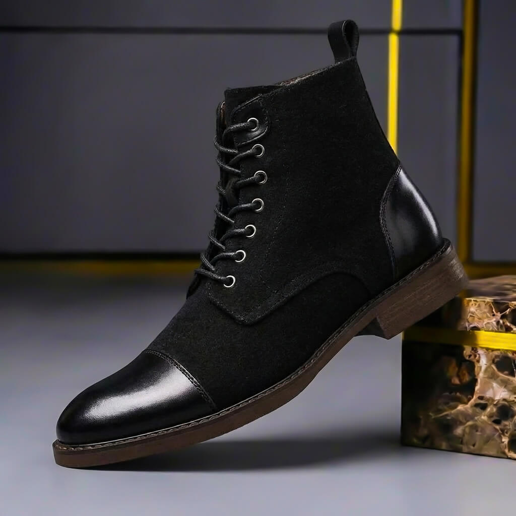 Nicholas | Außergewöhnlich warme und hochwertige Leder Wollstiefel 2