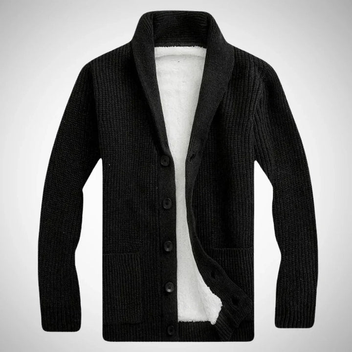 Niklas | Stilvolle Fleece-Winterstrickjacke 1
