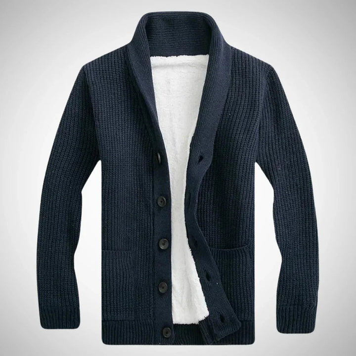 Niklas | Stilvolle Fleece-Winterstrickjacke 2