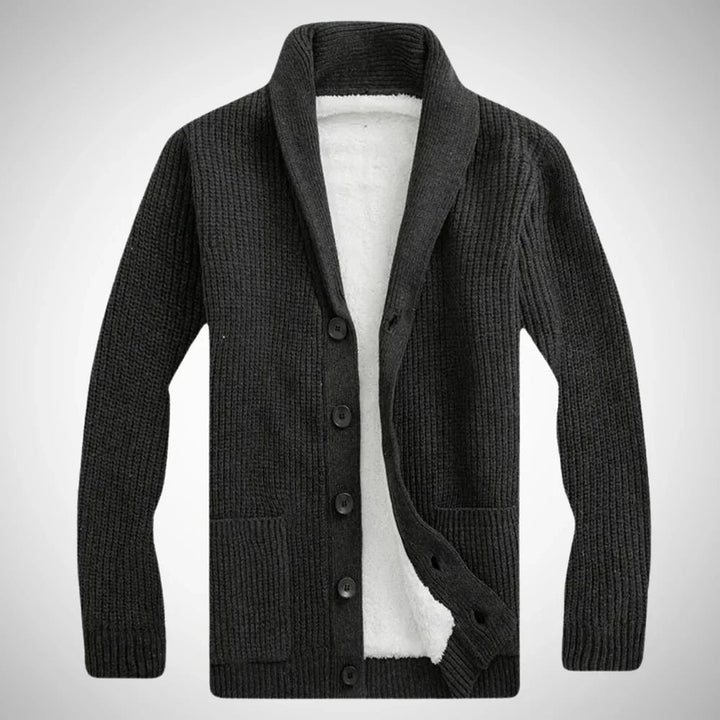 Niklas | Stilvolle Fleece-Winterstrickjacke 3