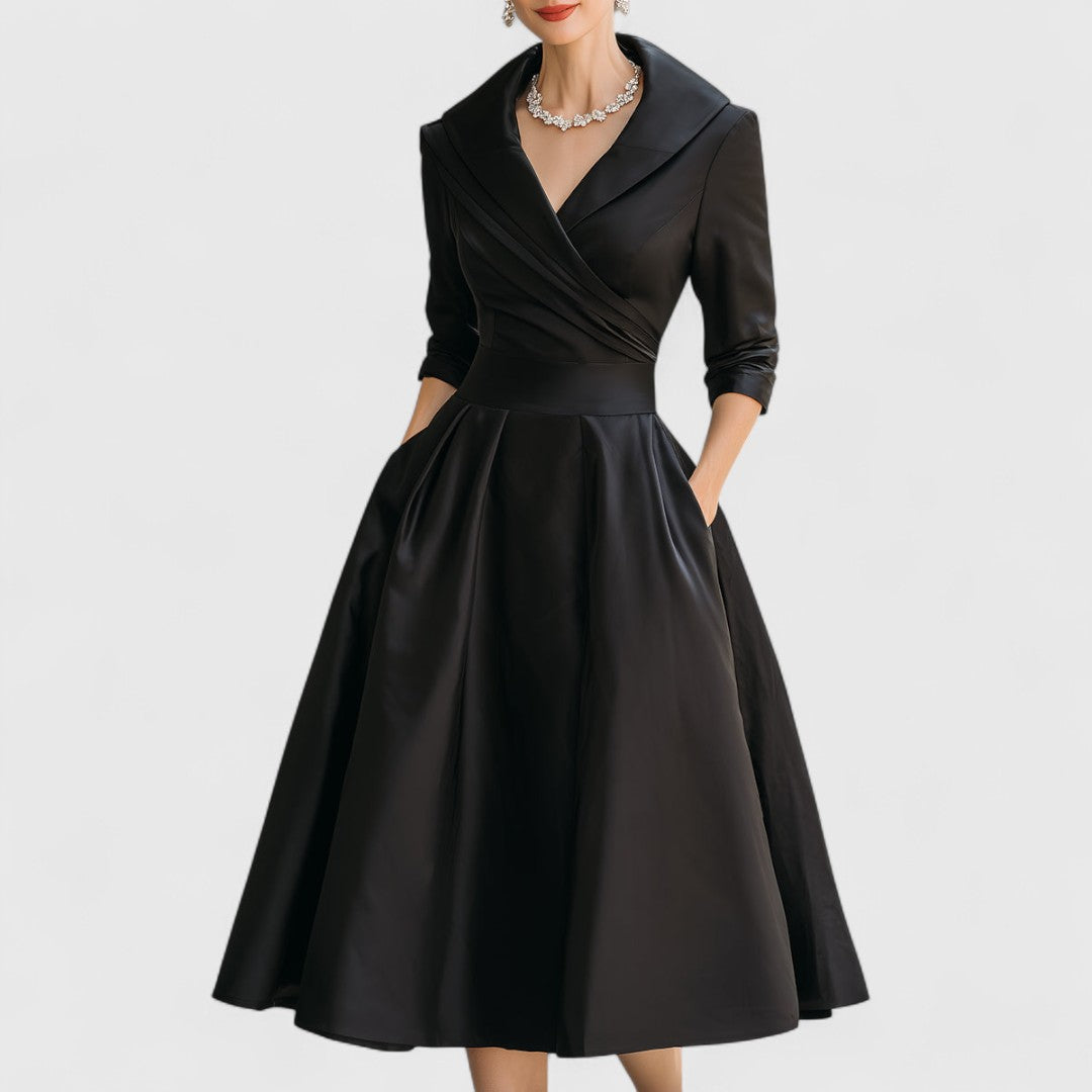 Nivara | Elegantes Midikleid mit V-Ausschnitt 1