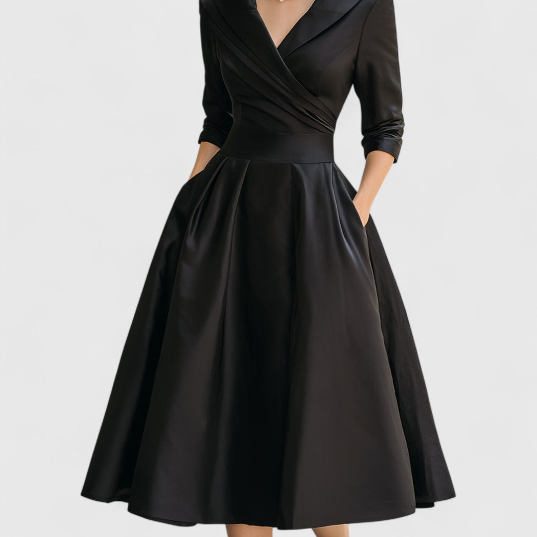 Nivara | Elegantes Midikleid mit V-Ausschnitt 6