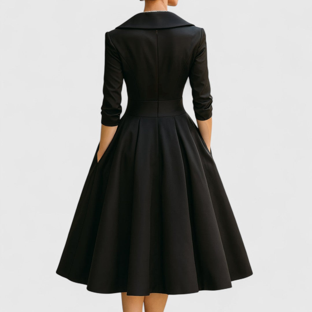 Nivara | Elegantes Midikleid mit V-Ausschnitt 7