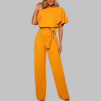 Sophie | Eleganter Gürtel-Jumpsuit mit fließender Silhouette