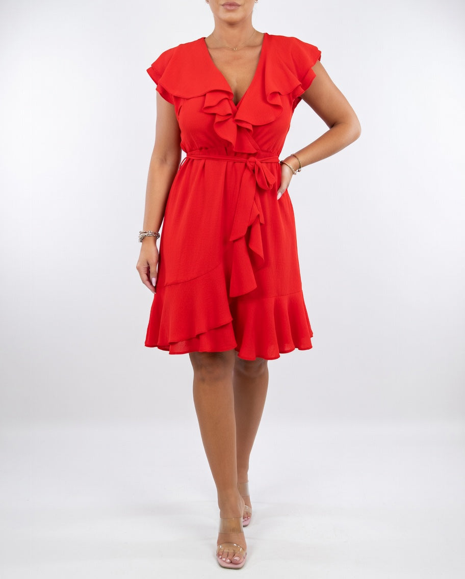 Nora | Elegantes Wickelkleid Damen – Feminines Design für Hochzeit & Hochzeitsgast 1