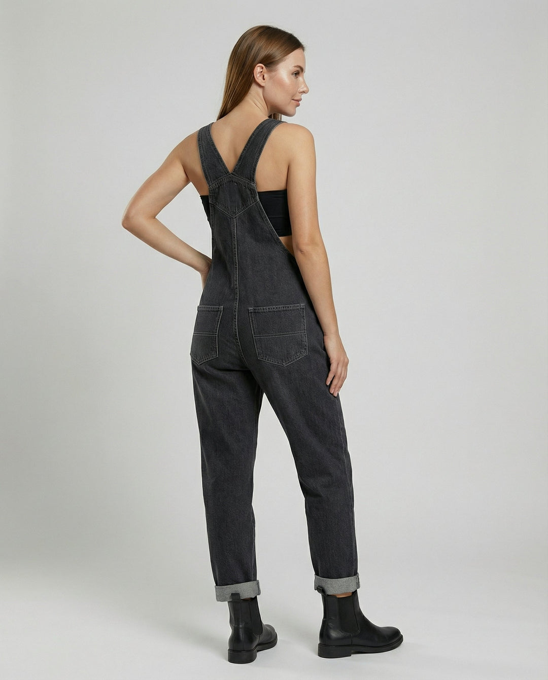 Nora | Trendige, Bequeme &amp; Stilvolle Damen Jeans-Latzhose 2