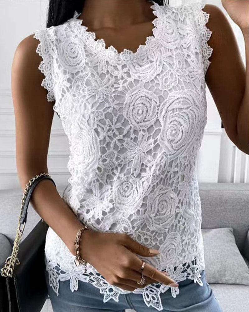 Octavia | Elegantes, Tailliertes Ärmelloses Oberteil für Damen – Festlich &amp; Feminin 0
