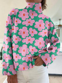 Mia | Ultraweicher, Eleganter Damenpullover mit Blumenmuster