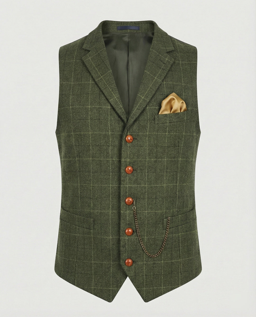 Olivian | Stilvolle, Vielseitige &amp; Klassische Herren Vintage-Weste 7