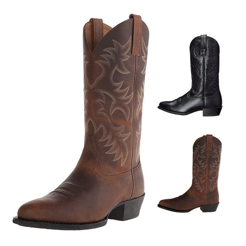 Petrus | Lederstiefel Western Stil Robuste Eleganz 1