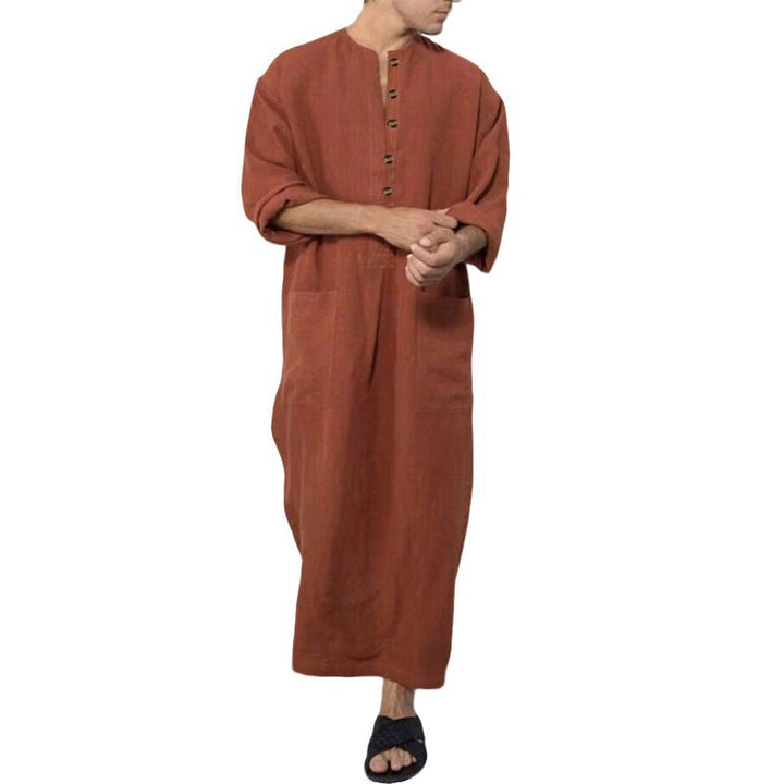 Phillipp | Elegante und bequeme Leinen Thobe Jubba 0
