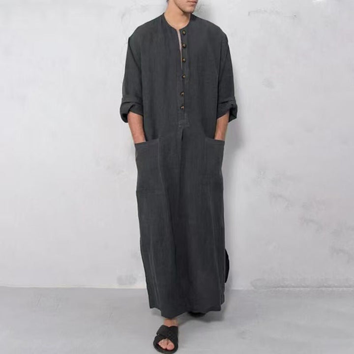 Phillipp | Elegante und bequeme Leinen Thobe Jubba 2