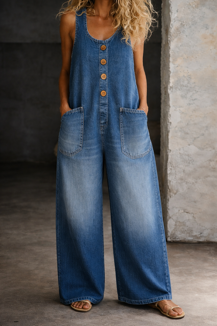 Piper | Bequeme, Luftige & Zeitlose Damen Denim-Overalls 1