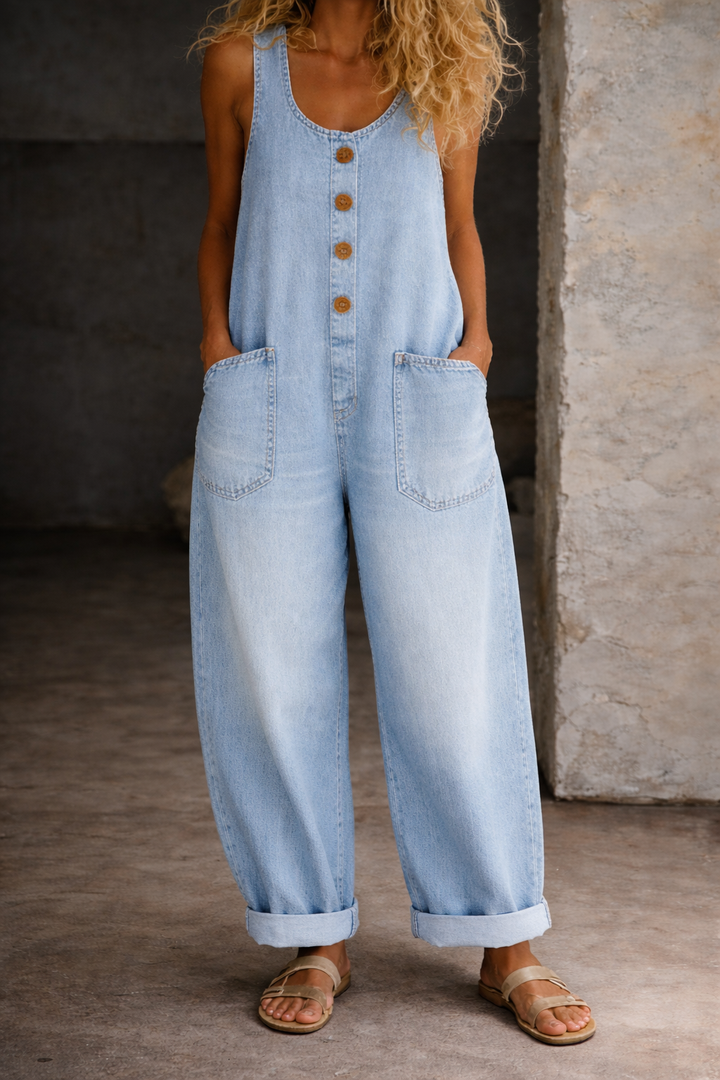 Piper | Bequeme, Luftige & Zeitlose Damen Denim-Overalls 5