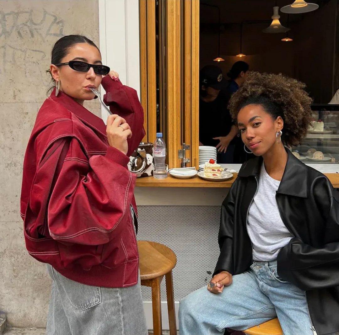 Ravena | Trendige, Lässige &amp; Hochwertige Rote Oversize-Jacke 2