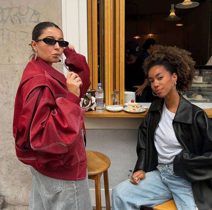 Ravena | Trendige, Lässige &amp; Hochwertige Rote Oversize-Jacke 2