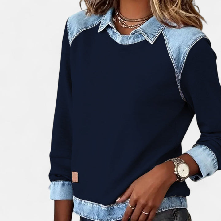 Regina | Trendiger Langarmpullover 1