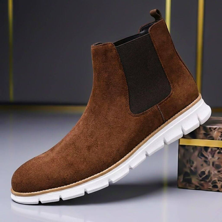 Robert | Zeitlose und elegante italienische Prestige Wildleder Stiefel 0